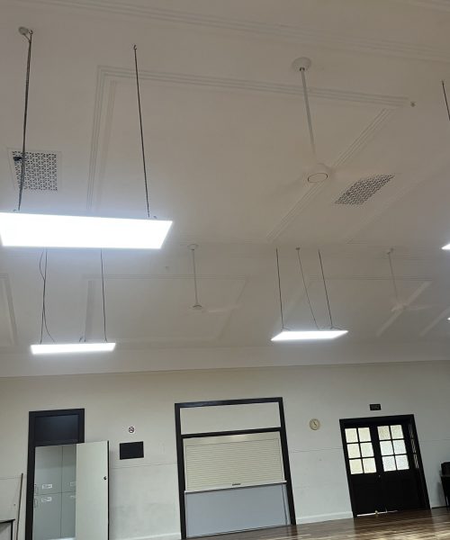 commercial-church-hall-led-lighting-and-ceiling-fans